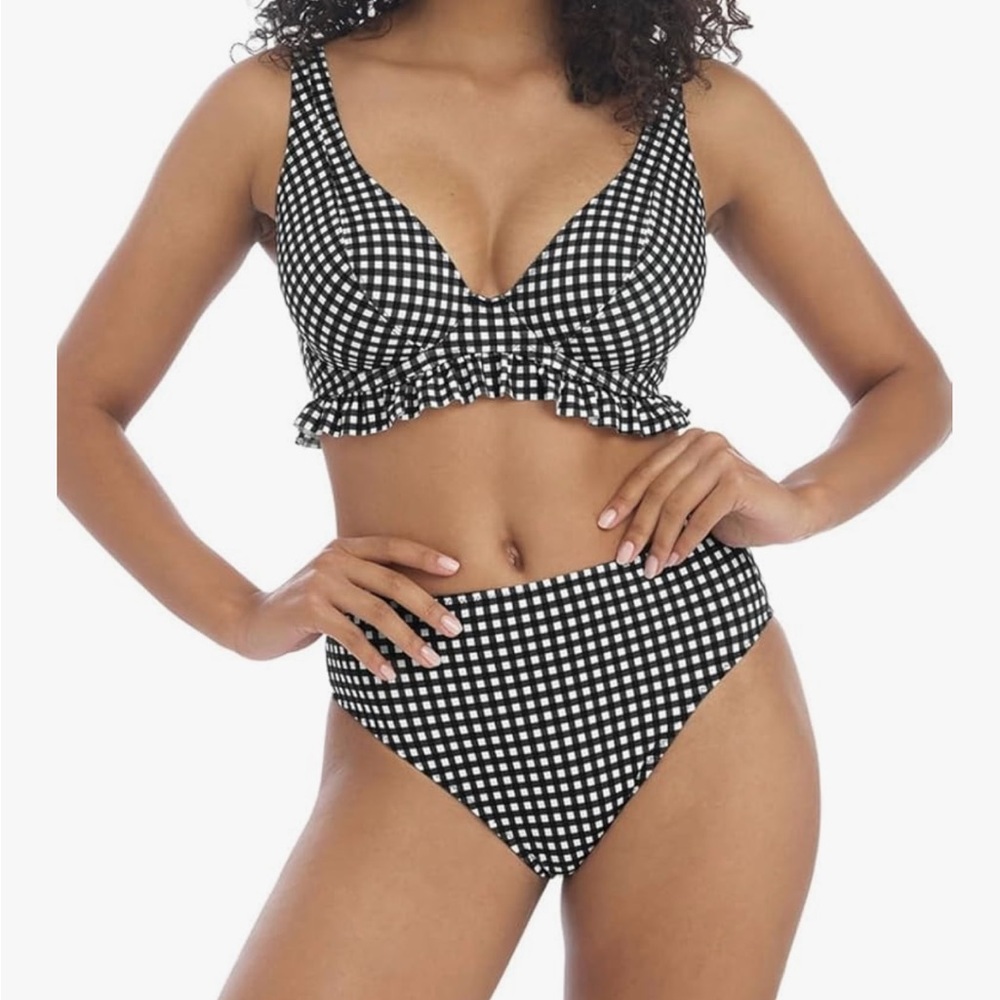 Freya Black and White Bikini SET with Retro Charm